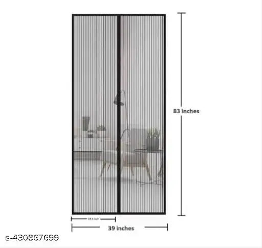 Polyester Magnetic Mosquito Net for Door | Mosquito Curtain for All Door Types & Sizes